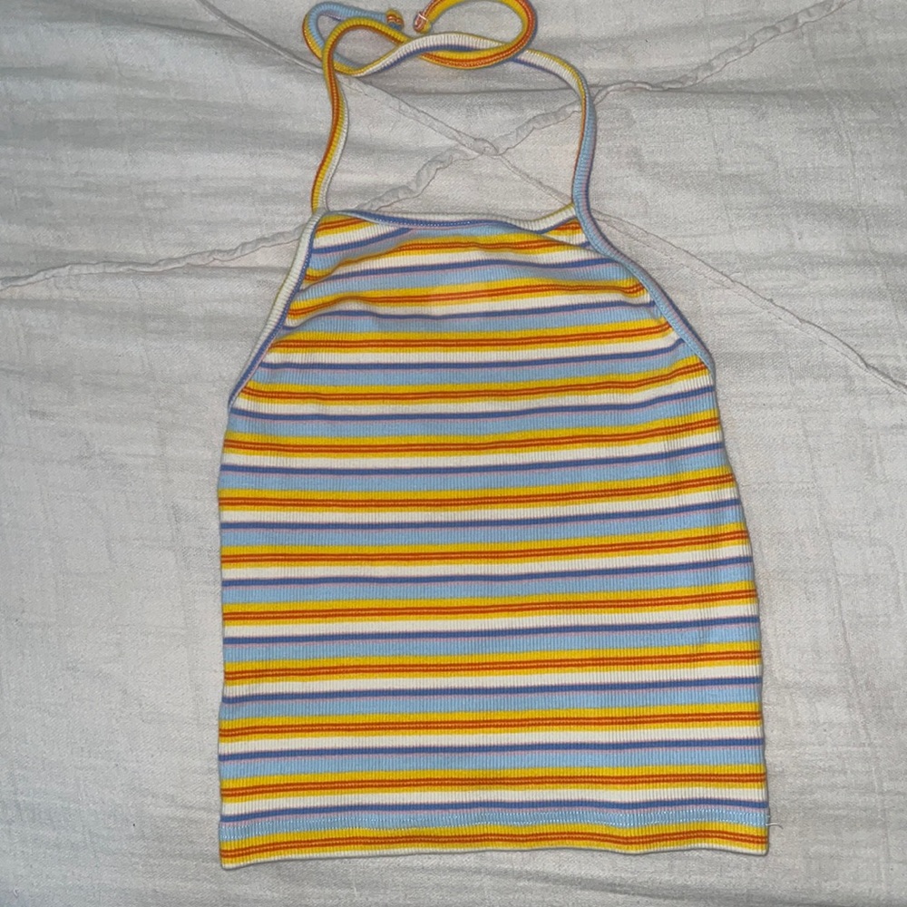 Colourful Brandy Halter Tank Top